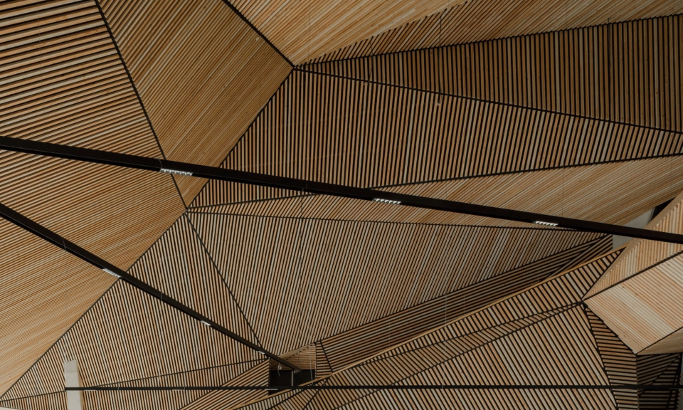 Detail wand- en plafondbekleding Jonas © Sebastian van Damme